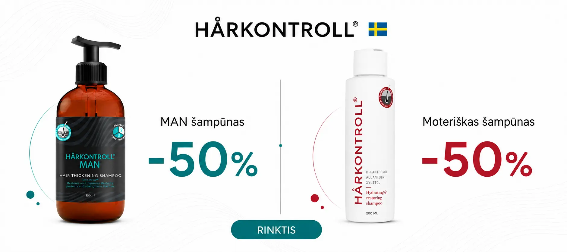 ŠAMPŪNAMS -50%